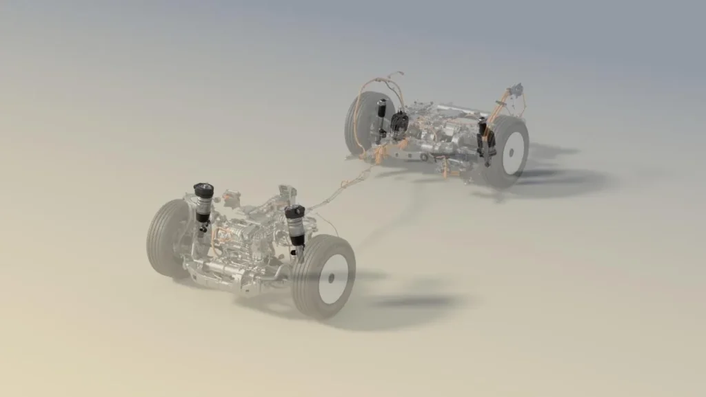New-Generation Li Auto MEGA Launches in Single Trim at 509,800 Yuan 33 New-generation Li Auto MEGA 800V active suspension with dual-chamber air springs and 30ms active anti-roll bar