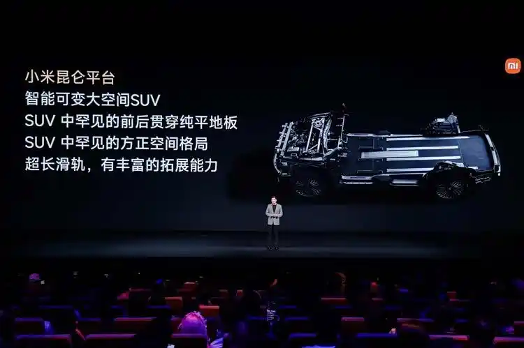Xiaomi Kunlun platform flat floor design enabling multiple cabin seating configurations