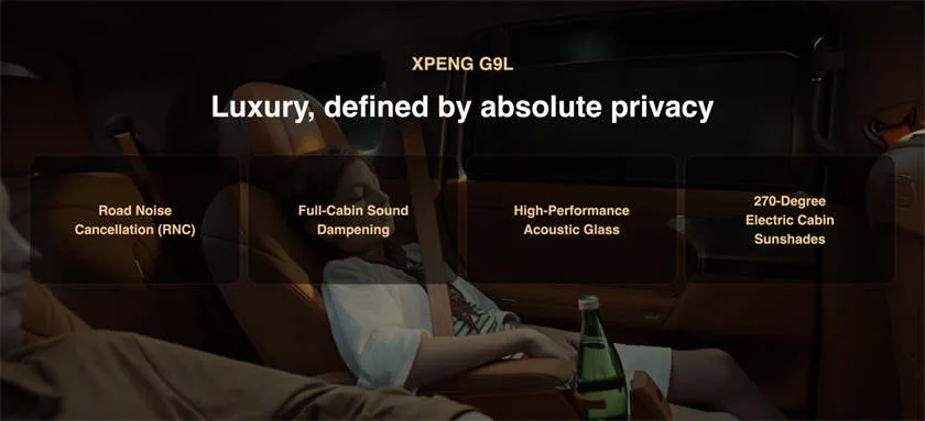 XPeng G9L Europe launch showcases AI-adaptive seats and quiet cabin