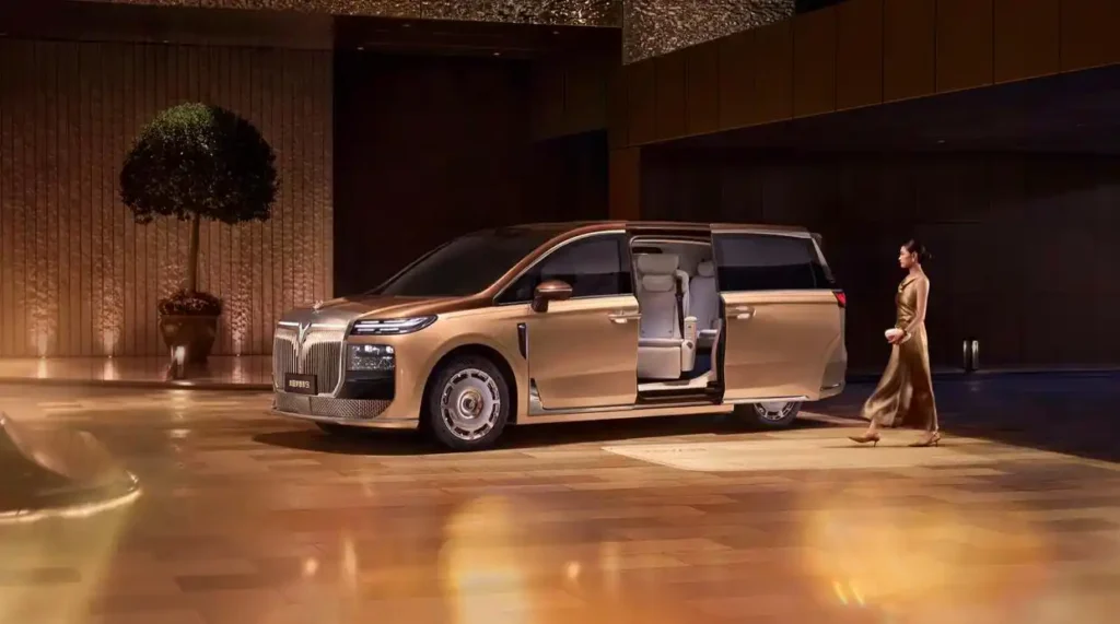 Voyah Dreamer 9 MPV exterior showcasing Chinese luxury design with rising ornament